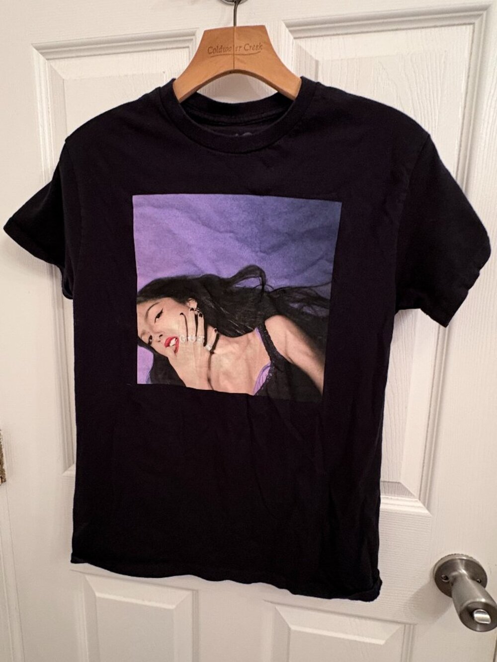 Olivia Rodrigo Black Short Sleeve GUTS Tour Tee size S